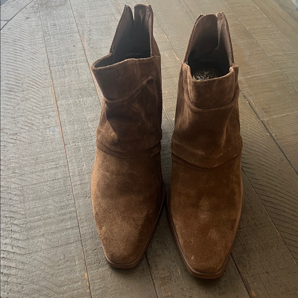 Ainsley Brown Leather Ankle Boots